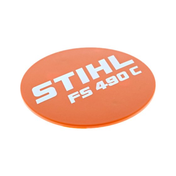 Model Plate for Stihl FS490C-EM, FS490C-EMW Clearing Saws - OEM No. 4148 967 1506
