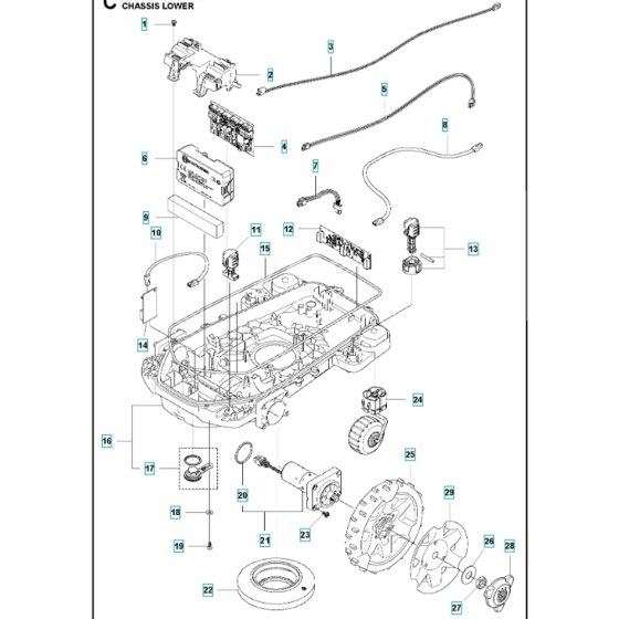 Lower Chassis for Husqvarna 415X