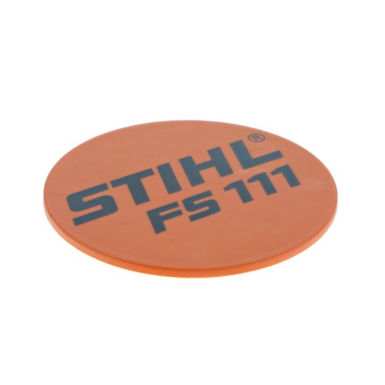 Model Name Plate for Stihl FS111 Brushcutter - OEM No. 4180 967 1549