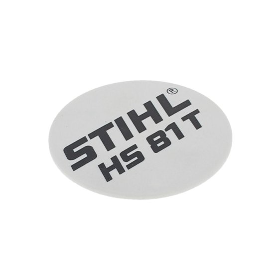 Model Plate for Stihl HS81T Hedgetrimmer - OEM No. 4237 967 1501