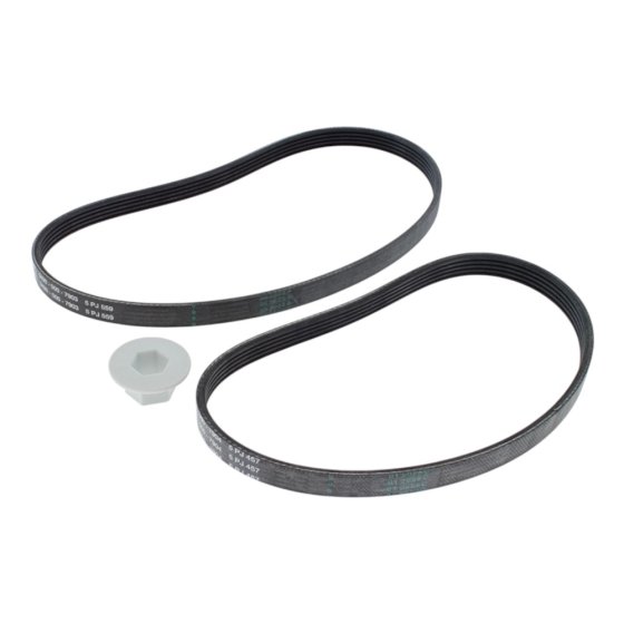 Set of Multi-rib Belts for Stihl TS440 Disc Cutter - 4238 007 1004