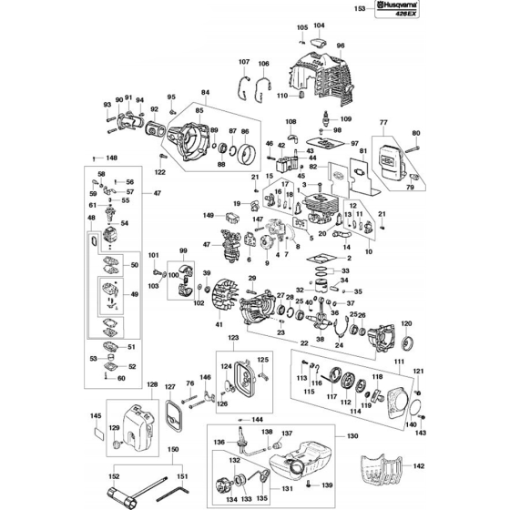 Engine for Husqvarna 426 EX