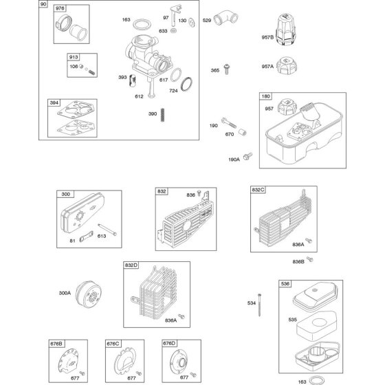 Air Filter Assembly for Briggs