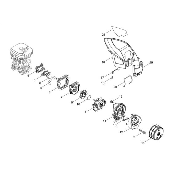 Air Cleaner & Carburettor