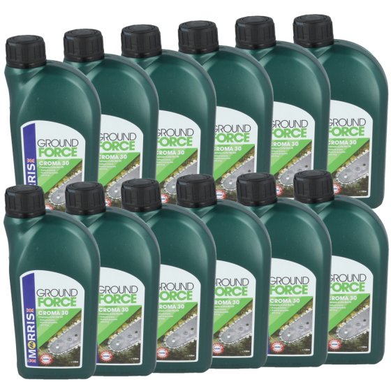 12 Pack Morris Chainsaw Chain Oil - 1 Litre