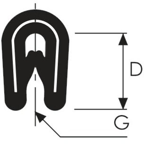 1.5mm Edge Trim Rubber