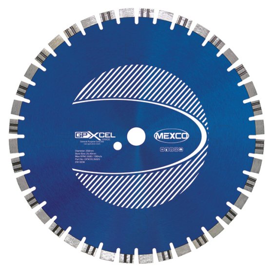 Mexco 350mm Concrete XCEL Grade 25.4mm Diamond Blade Bore