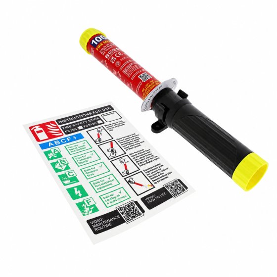 Fire Safety Stick Starter Kit with Vinyl Board - 100 Seconds
