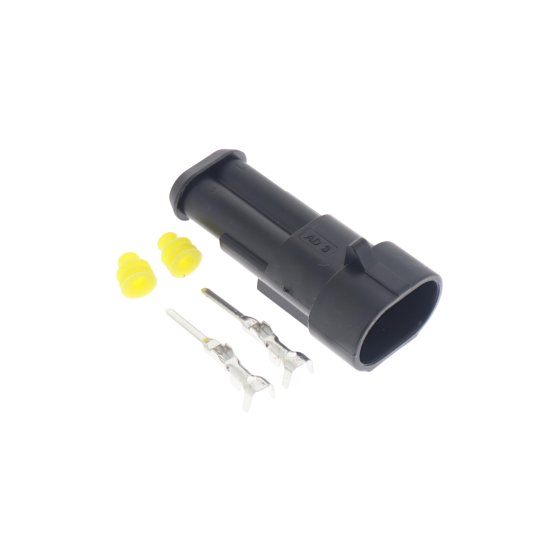 2-Way Superseal Male Connector 24V DC 14A Rated