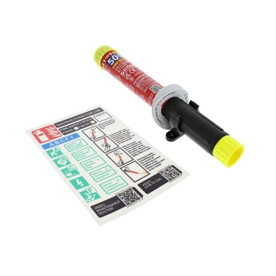 Fire Safety Stick Starter Kit with Vinyl Board - 50 Seconds
