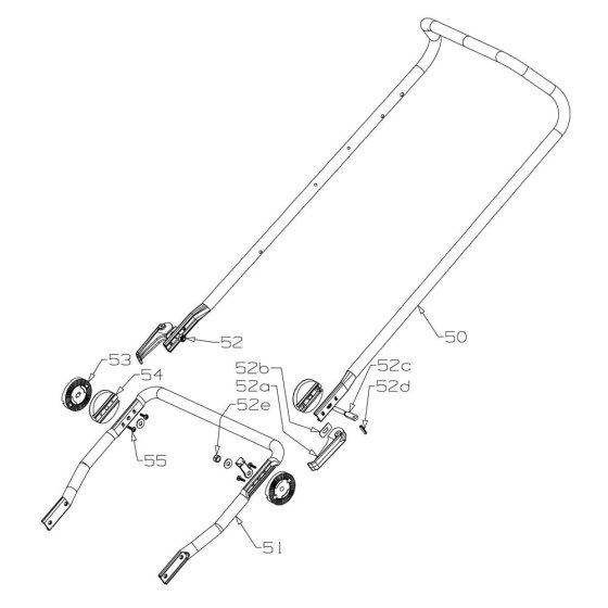 Handle Assembly for Masport 500AL