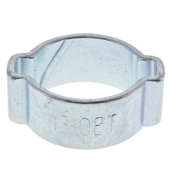 'O' Clips, 2-Ear Zinc Plated, Inner Diam. 1/2", Range: 11-13mm - Each