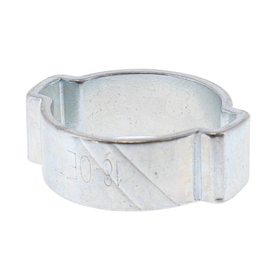 O Clips Double Two Ear Zinc Plated Size: 15-18mm