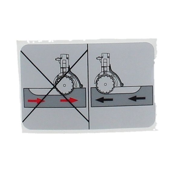 Label for Husqvarna K760 K3000 K4000 Disc Cutters - 522 03 81-01