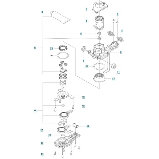 Gears for Husqvarna 522iHDR60