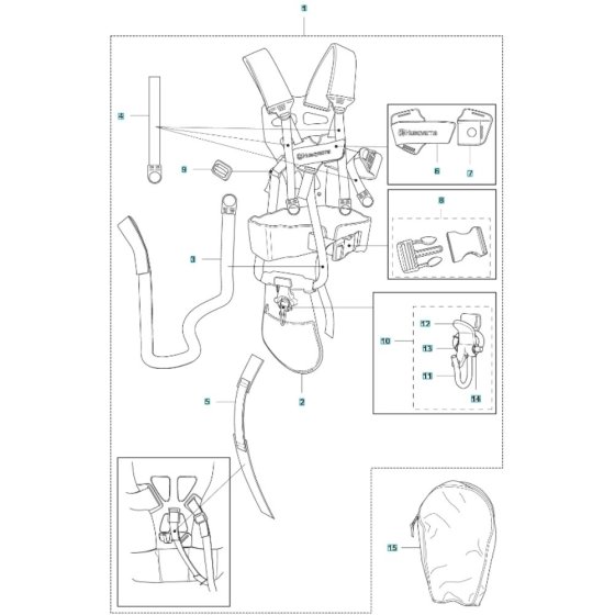 Husqvarna 525iRXT Harness