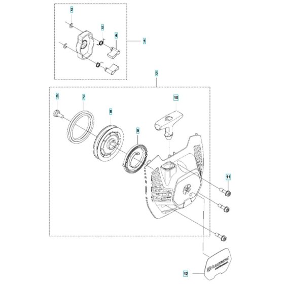 Starter Assembly for Husqvarna 525 LS