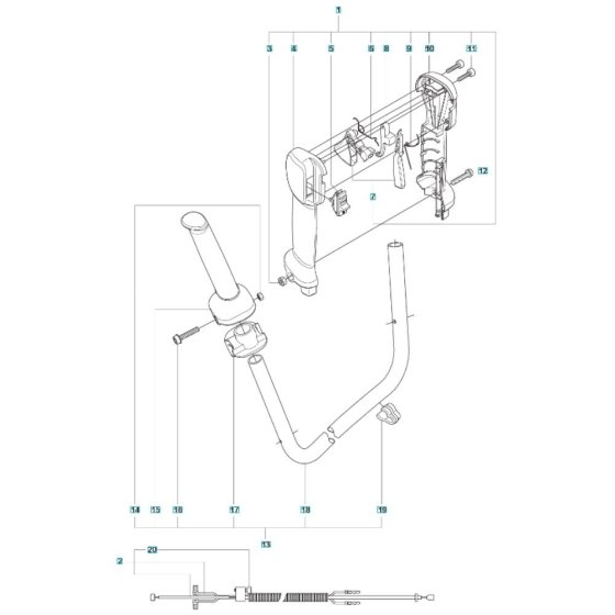 Throttle Assembly for Husqvarna