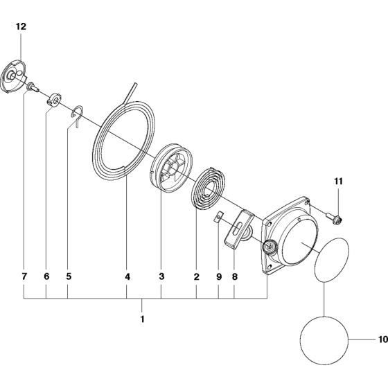 Starter Assembly for Husqvarna 530BT