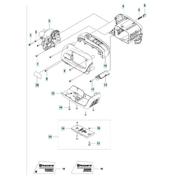 Housing for Husqvarna 535iRX