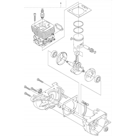 Short Block for Husqvarna 535 LK
