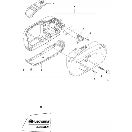 Housing for Husqvarna 536 LiLX