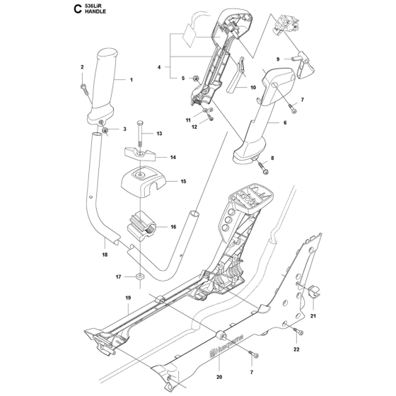 Handle Assembly for 536LiR