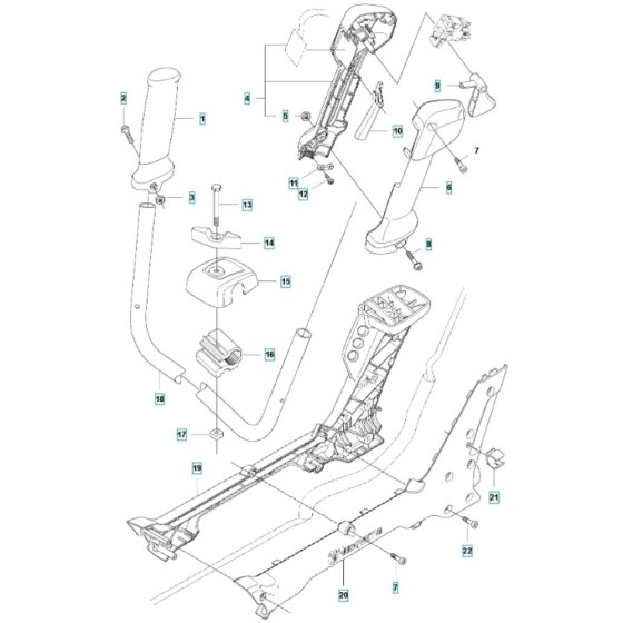 Handle for Husqvarna 536LiR