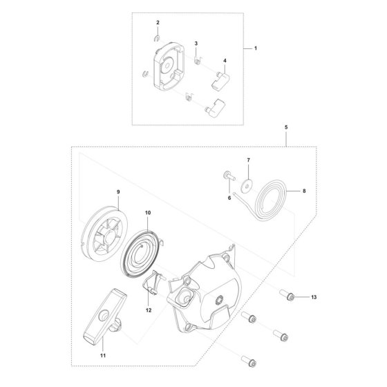 Starter for Husqvarna 541EA
