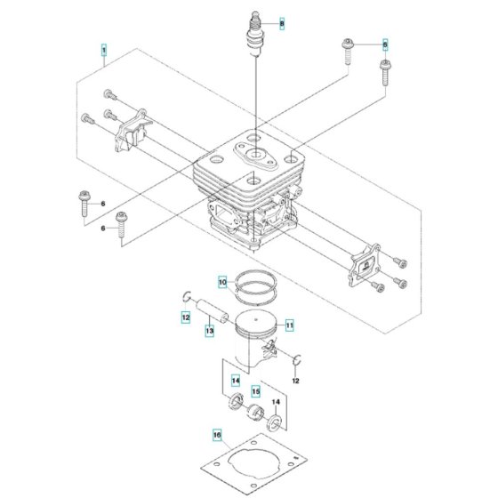 Cylinder Assembly for Husqvarna