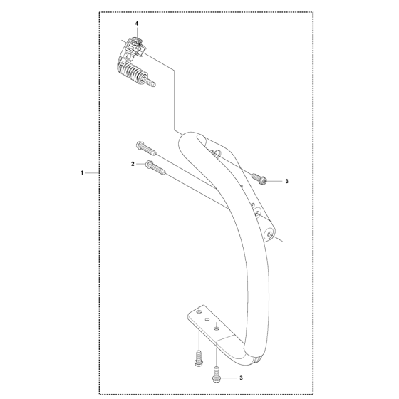 Handle Assembly for Husqvarna 545