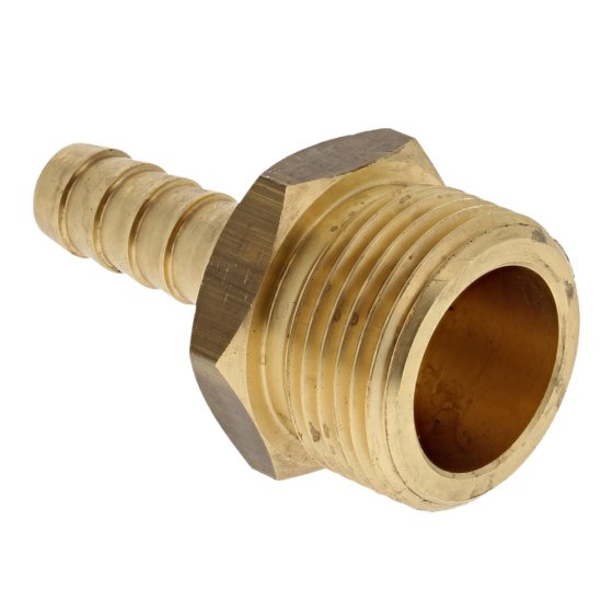 Brass 1" Male BSP Thread to 1/2" Hose Tail