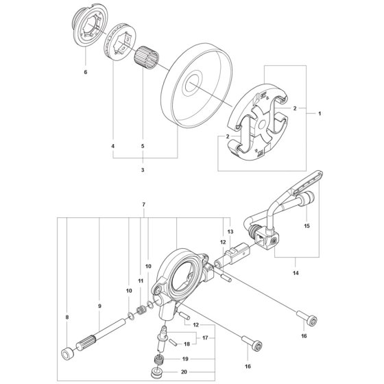 Clutch, Oil Pump for Husqvarna 545