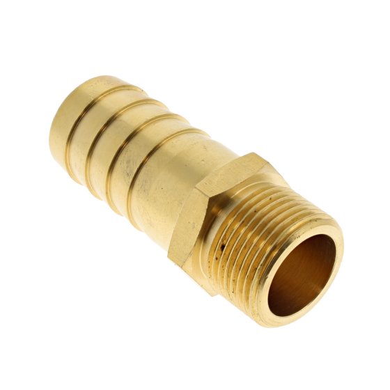 Brass 1" Male BSP Thread to 1" Hose Tail Fitting