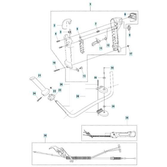 Throttle Assembly for Husqvarna