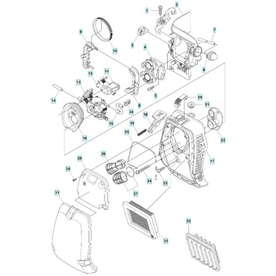 Air Filter for Husqvarna 545F