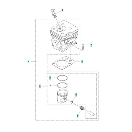 Cylinder Assembly for 545F