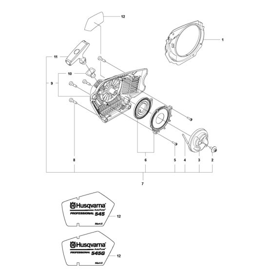 Starter Assembly for Husqvarna