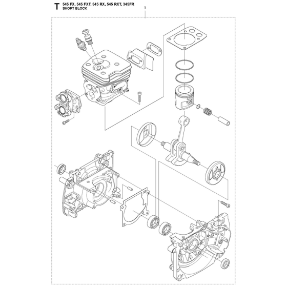 Short Block Assembly for 545RXT