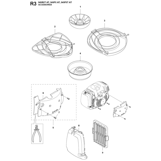 Accessories for Husqvarna 545RXTAT