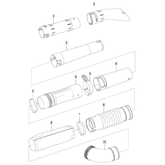 Tube for Husqvarna 550iBTX