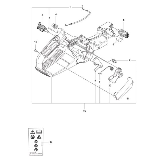 Fuel Tank Assembly for Husqvarna