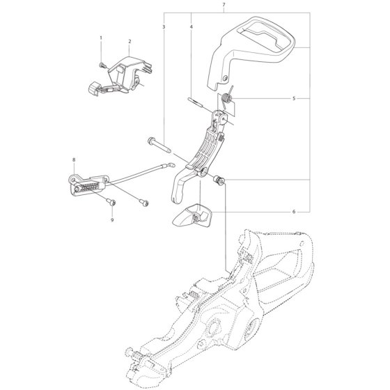 Rear Handle for Husqvarna 550XPG
