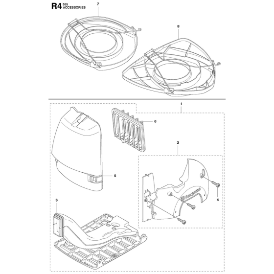 Accessories for Husqvarna 555FRM
