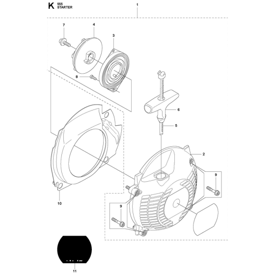 Starter Assembly for Husqvarna