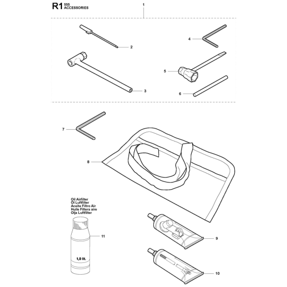 Accessories for Husqvarna 555FXt