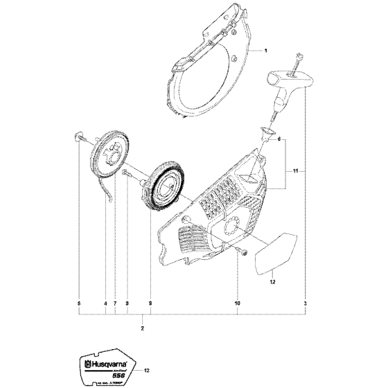 Starter Assembly for Husqvarna 556