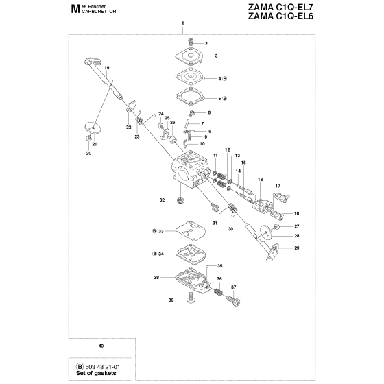 Carburetor Assembly for Husqvarna
