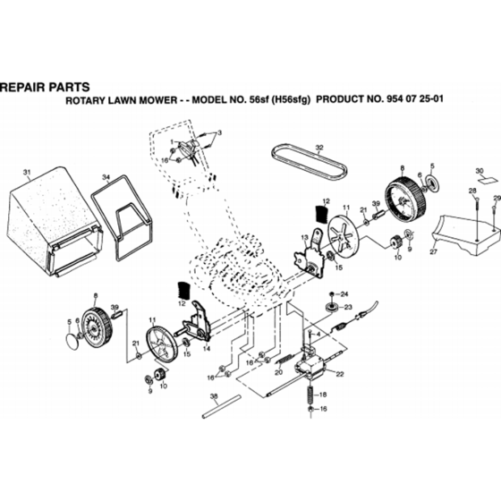 Repair Kits for Husqvarna 56 SFE