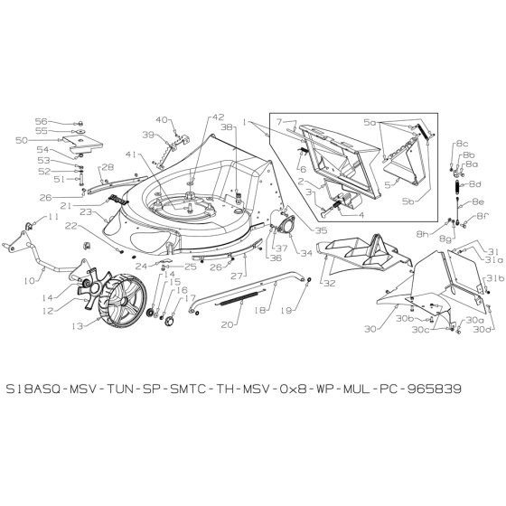 Deck Assembly for Masport 575AL